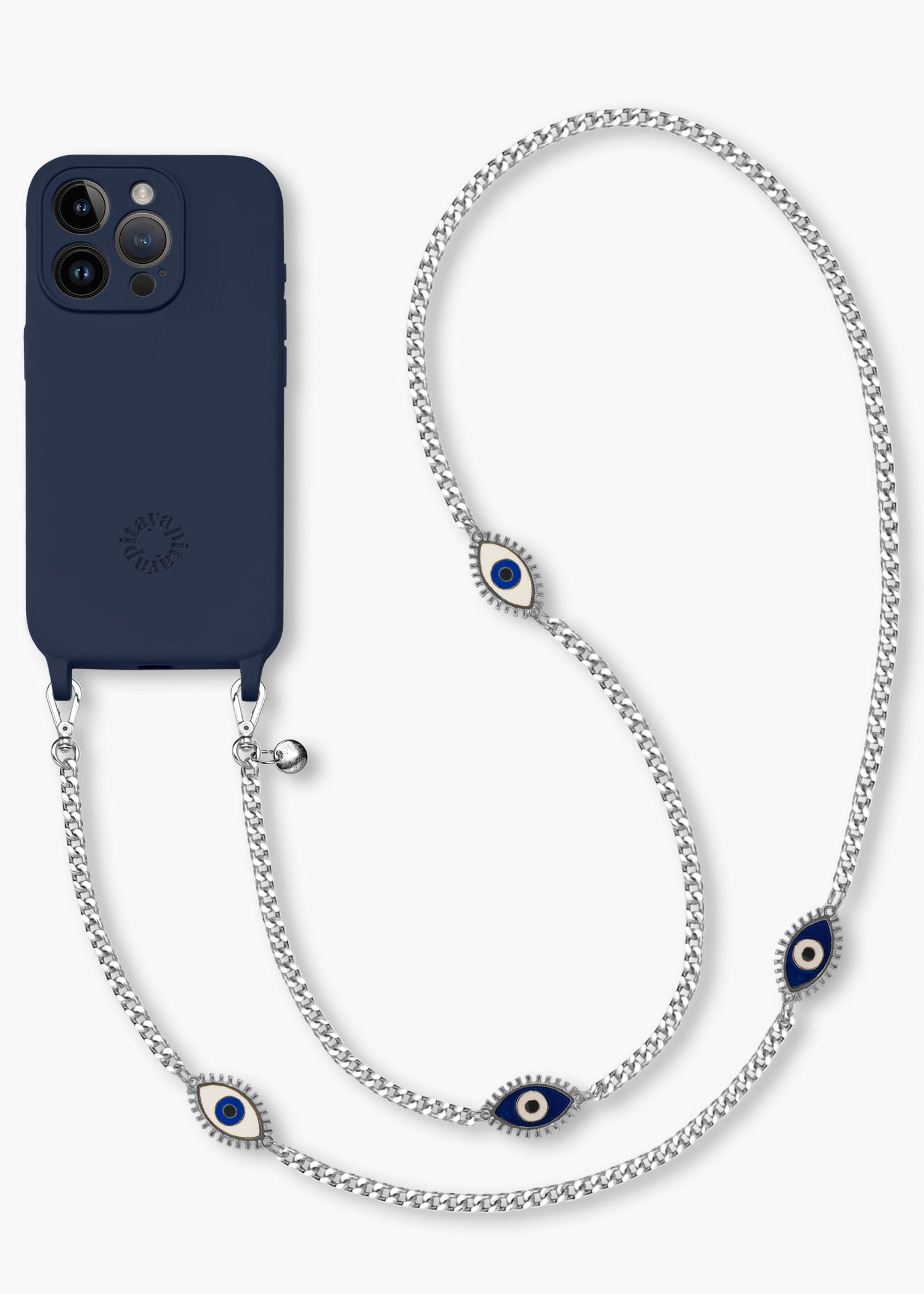 Alça Universal Corrente Dourada Atena + Case para iPhone